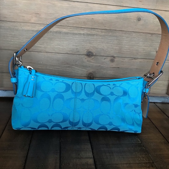 Coach Handbags - EUC Blue Coach Handbag
